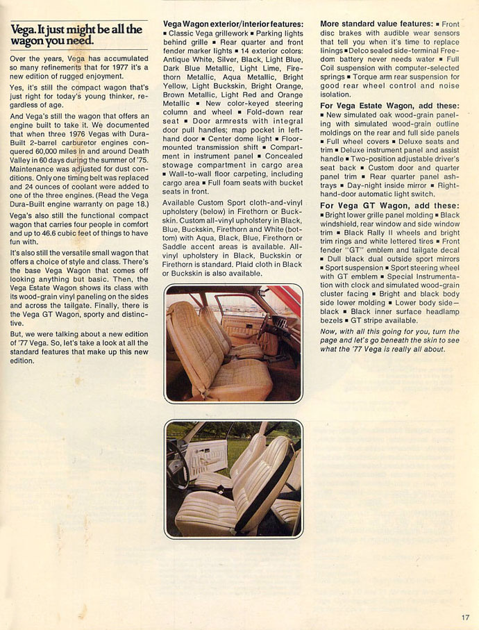 1977 Chevrolet Wagons Brochure Page 17